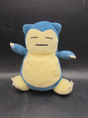Vintage 1998 Nintendo Snorlax Game Freak Beanie Bag Plush Pokemon 6"