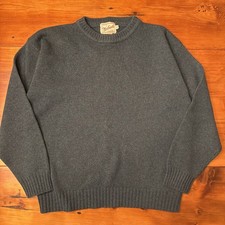 Woolrich - Hand Framed Green 100 New Wool Sweater - Medium -Excellent Condition