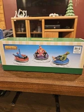 Lemax Christmas Village Tubing Family 3 Table Accents Retired. BRAND NEW!