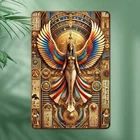 Egyptian Goddess Metal Wall Art - Vintage Flat Iron Tin Metal Signs Home Décor