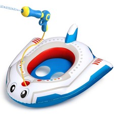 HopeRock Pool Floats Toys for Kids with Water Gun Inflatable Rideon Pool Toy...