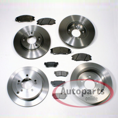 Bremsscheiben 314 Mm + 300 Mm + Beläge Vorne Hinten Für Audi