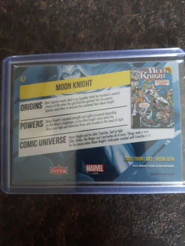 2022 Fleer Ultra Avengers Green Moon Knight Card# 47 - Picture 2 of 2