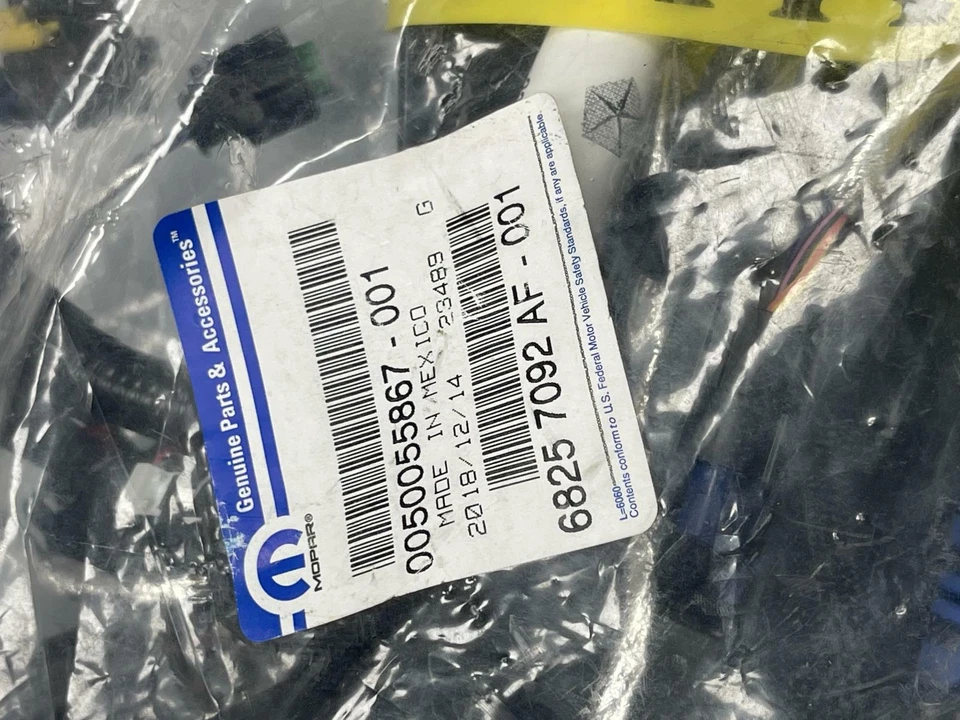 68257092AF nuevo arnés de cableado del motor Mopar OEM para Jeep Compass 2017-2018 2,4 L Foto 2 de 4