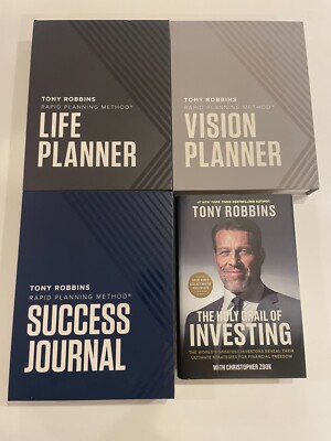 Tony Robbins Rapid Planning Method Life Vision Planner Success Journal Investing