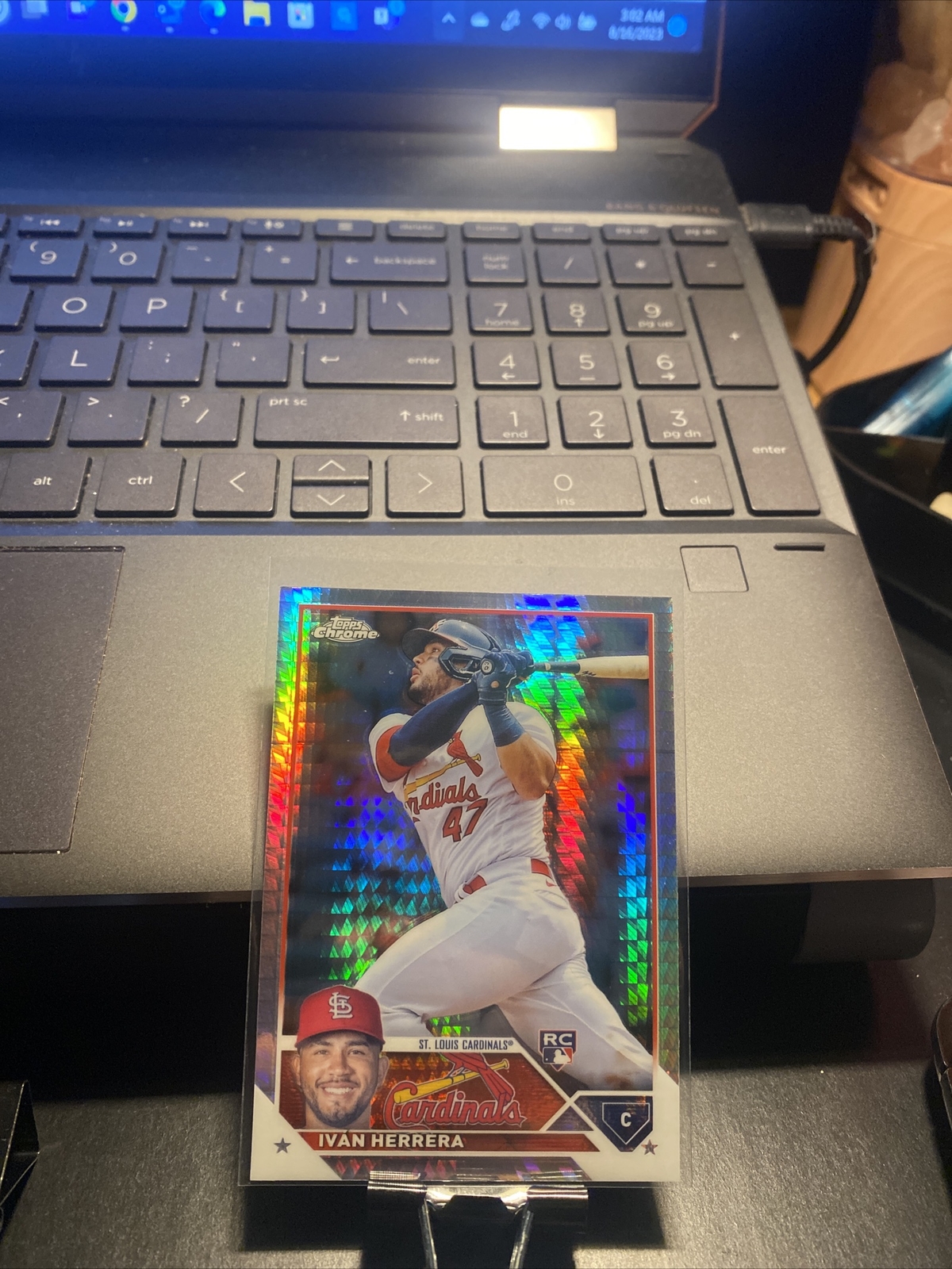 2023 Topps Chrome Prism Refractor #177 Ivan Herrera RC St. Louis Cardinals