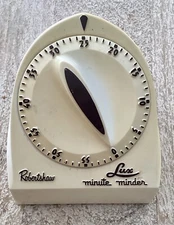 Vintage Roger Shaw Lux Minute Minder Beige Timer — It Works!!