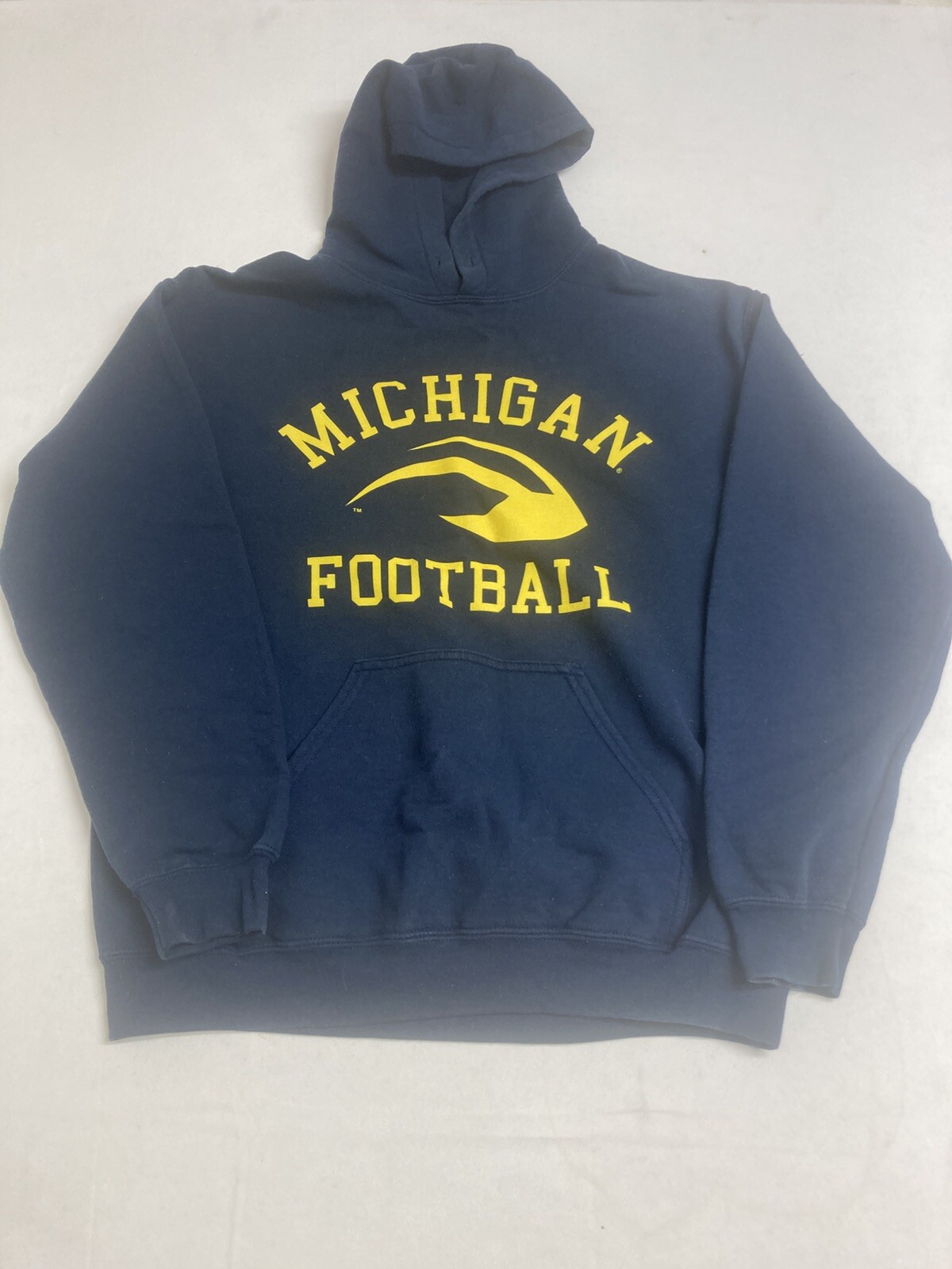 University Of Michigan Football Pullover Hoodie Size Medium