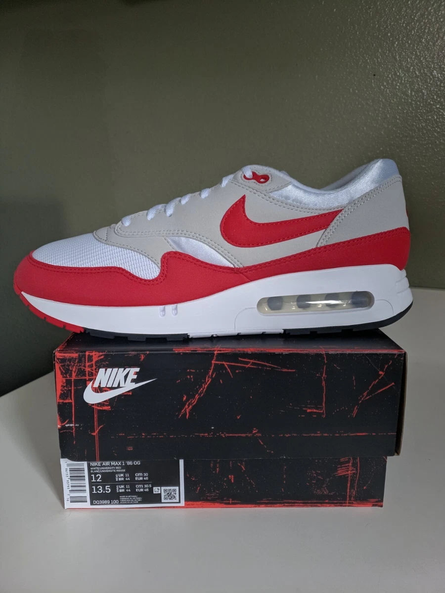 SIZE 12 nike air max 1 86 og big bubble 2023 airmax day 1s 87