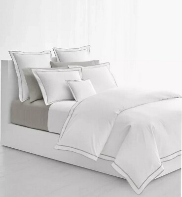Ralph Lauren Spencer Sateen Cotton Sheet Pc Set Grey King 220