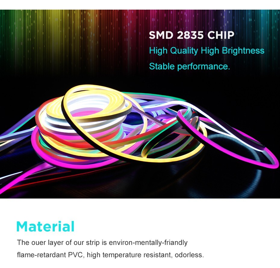 330ft 110V Flexible LED Neon Light Strip Waterproof Commercial Building Decor - Picture 18 of 19