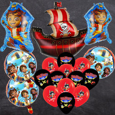 18 Pirate the Seas foil Balloon party supplies decoration shower santiago theme