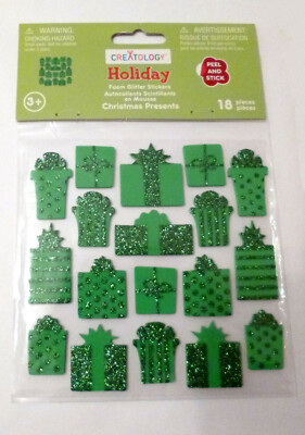 Creatology Schaumstoff Glitzer 3D Weihnachten Aufkleber Verzierungen Geschenke Geschenke NEU