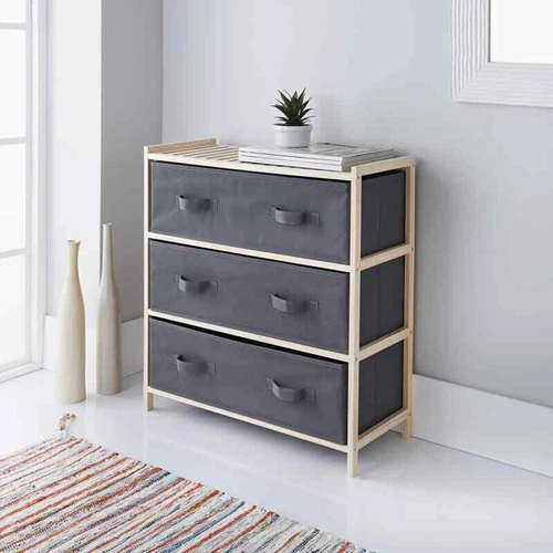 Fabulous Addis 3 Drawer Canvas Unit Elegant Storage Space to Your Home *NEW*