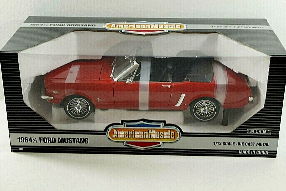 ERTL 1964 1/2 FORD MUSTANG CONVERTIBLE 1/12 SCALE DIE CAST VINTAGE ...