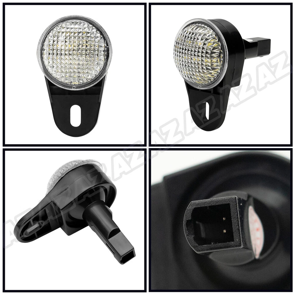 White LED Under Dash Courtesy Lights For 11-22 Durango 13-22 Dodge Ram 1500 2500 - Изображение 4 из 4