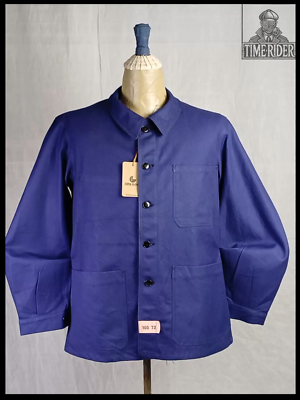 50s-'60s French Army Workwear ' O.D. Flers ' Bleu De Travail Chore