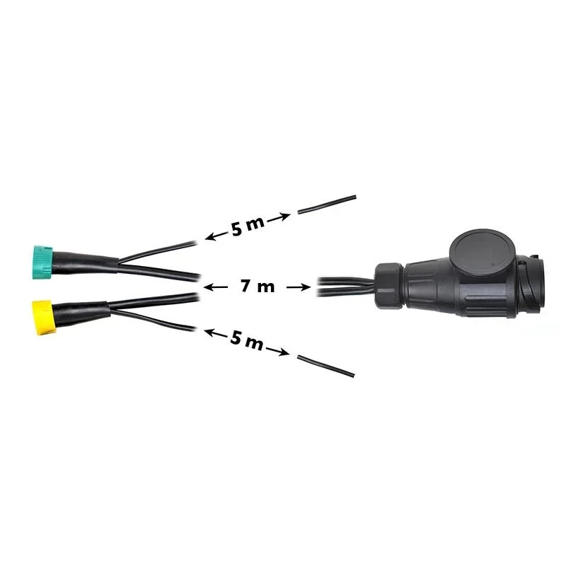 Anhänger 13 Polig Kabel 5m Kabelsatz Stecker 13-polg Anhängerkabel Anhänger Kabelbaum Für Pkw Anhänger Stecker 13 Polig