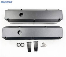 Aluminum Tall Valve Cover For Small Block Chrysler Mopar 318 340 360 Black