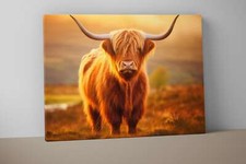 Highland Cow Wall Art - Farmhouse Wall Art - Wall Art Print - Cow Poster V16