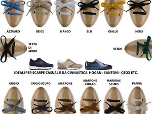 Lacci piatti stringhe per scarpe casual ideale per hogan interactive | eBay