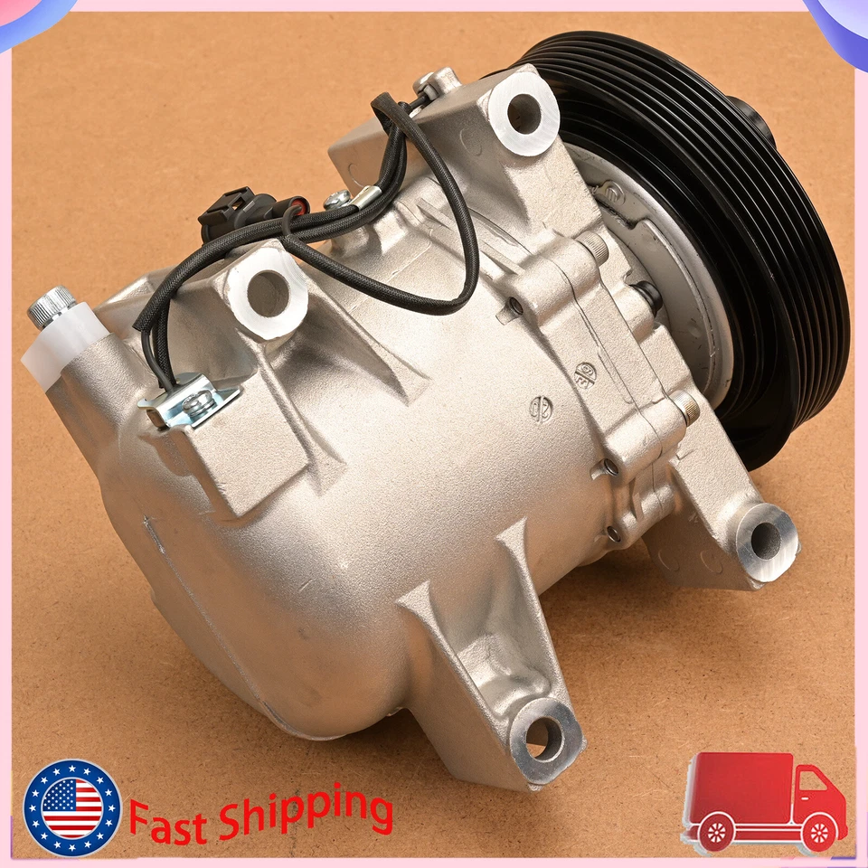 Compresor de aire acondicionado compatible con Nissan Sentra 1,8 L 2000-2006 / Nissan Sentra 2,0 L 2000-2001 Foto 4 de 4