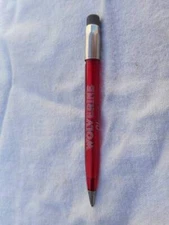4052 VINT. MECH PENCIL TRANSLUCENT RED SCRIPTO SHORTY WOLVERINE GLOVES FUNCTIONS