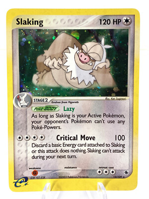 Slaking 12/109 - EX Ruby & Sapphire - Holo - Pokemon - LP | eBay