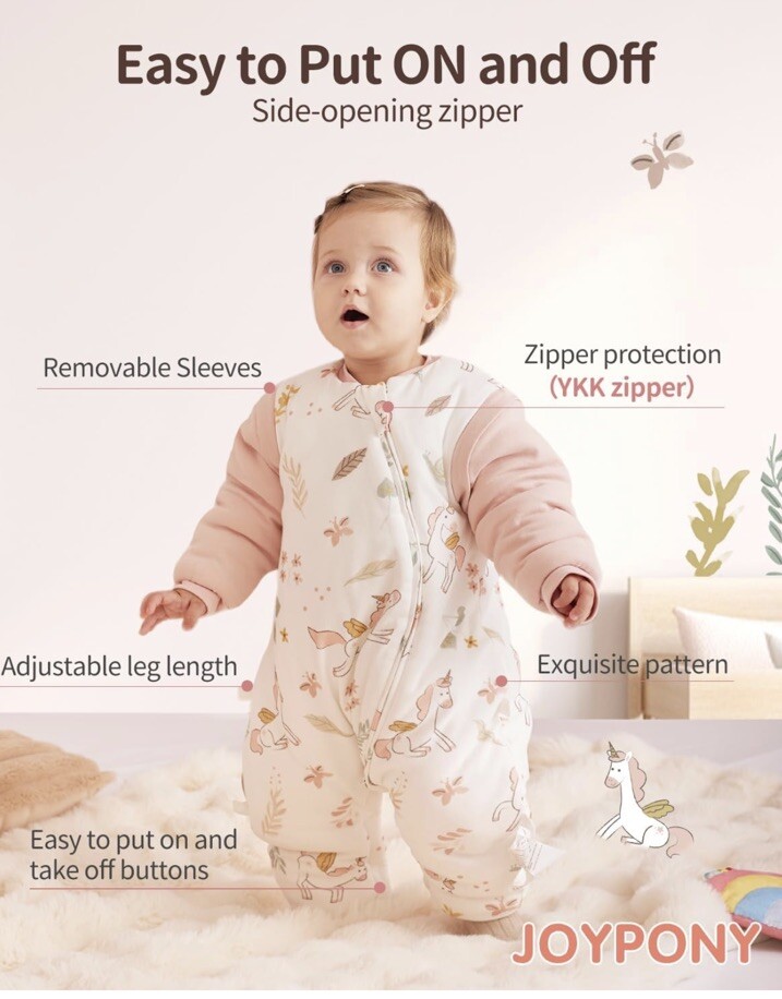 Joypony Baby Sleep Toddler Sleep Sack With Legs Cotton New Sz Small