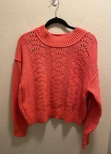 Free People Bell Song Pullover Sweater in Lyra Reef Size XL NEW