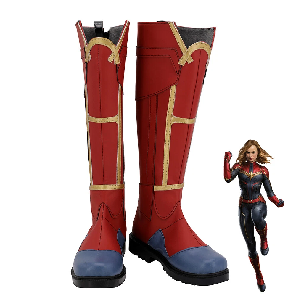 Captain Marvel Carol Danvers Shoes Cosplay Women Boots eBay