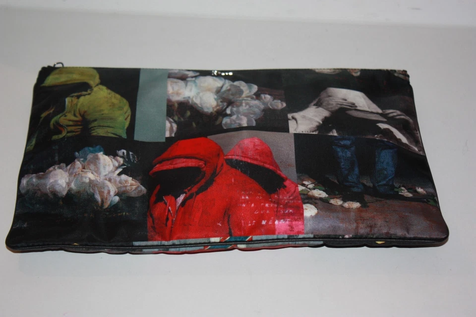 DIOR Homme Pochette Imprimée Coloré Nylon CERTIFICAT D'AUTHENTICITE NEUF - Photo 2/4