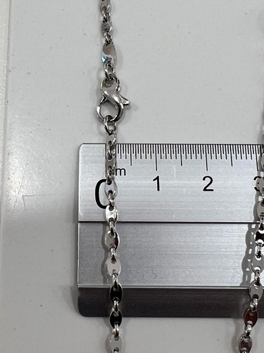 COLLANA ORO BIANCO 18KT TITOLO 750 CON ROSA DEI VENTI PESO GRAMMI 11,91 - Foto 3 di 5