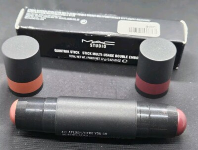 MAC Studio Quiktrik Stick Multi-Usage Double Ended - All Aflush/Here Go (FLAWED)