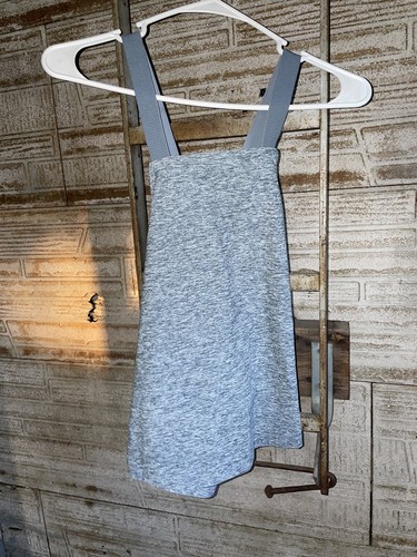 Alo Yoga Stretch Cross Back Harness Tank Heather Blue Size L NEW W TAG - 第 3/3 張圖片