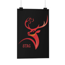 Stag Poster/Print/Greeting Card hotwife vixen stag swingers