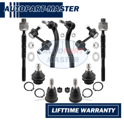 Front Ball Joints Tie Rods Sway Bar Steering For Nissan Armada & Titan K80647
