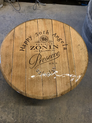 Komplett verarbeitete individuell personalisierte Gravur Whiskyfass Deckel