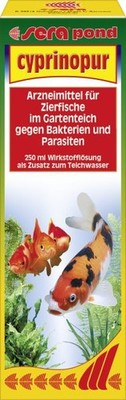 Sera Pond Arzneimittel für Teichfische Cyprinopur 250 ml  Teichpflege