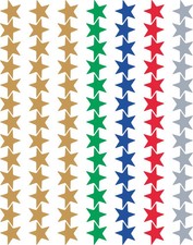 Assorted Foil Stars Stickers Valu-Pak