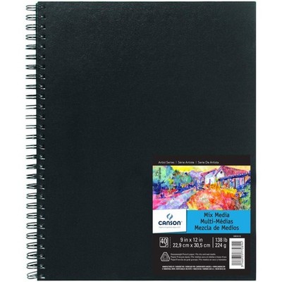 Canson Artist Series Mixed Media Artbook 9''X12''-40 Sheets - 5A003666-1H7CN