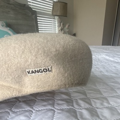Kangol Men's Newsboy Cap Beige Solid Classic Lined Fall/Winter Size M