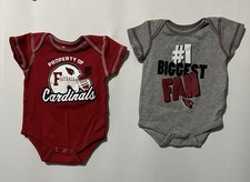NFL Team Apparel Cardinals Football 3-6 Mos. Boy 2 Piece Red,White,Gray D-1121