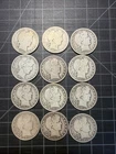 12x USA Silver Barber Half Dollars 1903 1909 1910 1911 1912 1913 1914
