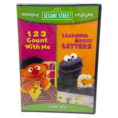 Sesame Street DVD Double Feature 123 Count With Me & Learning About Letters New