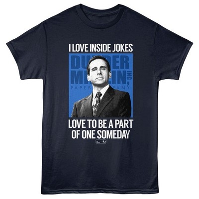 The Office TV Show Michael Scott I Love Inside Jokes Men's T Shirt