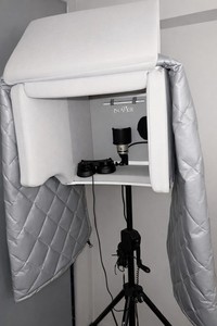 Isovox Portable Vocal Booth Gray Fabric Foam Acoustic Treatment Panel