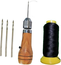 Swift Stitch Hand Sewing Awl Kit Leather Canvas Repair Saddles Coat Seat Non-Wa