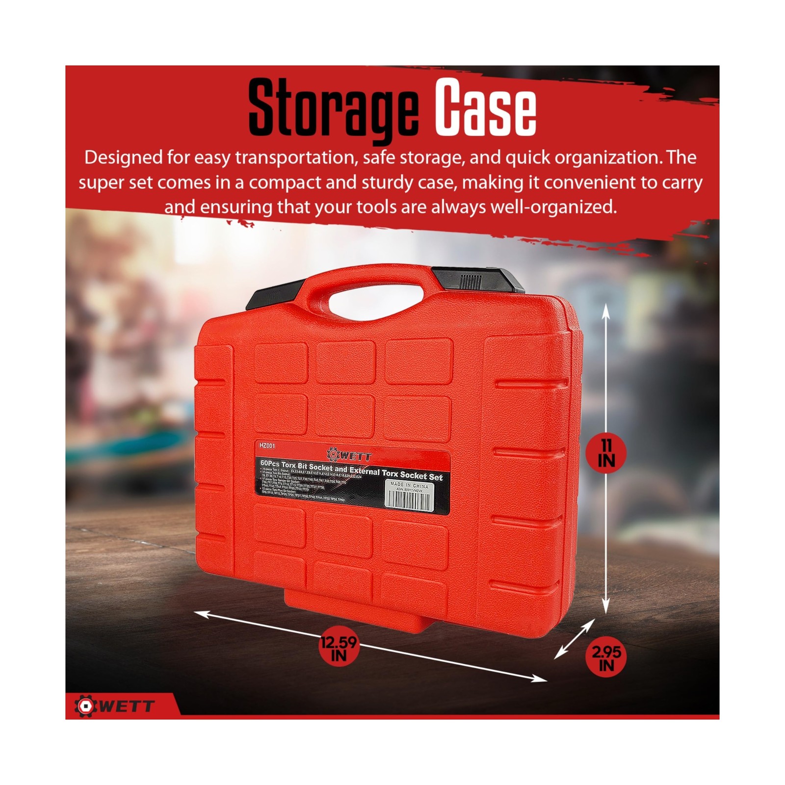 WETT Master Torx Bit Socket and External Torx Socket Set, 60-Piece ... Fast Ship