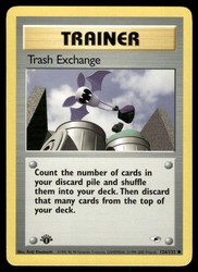 Trash Exchange 126/132 Gym Heroes 1st Edition Trainer